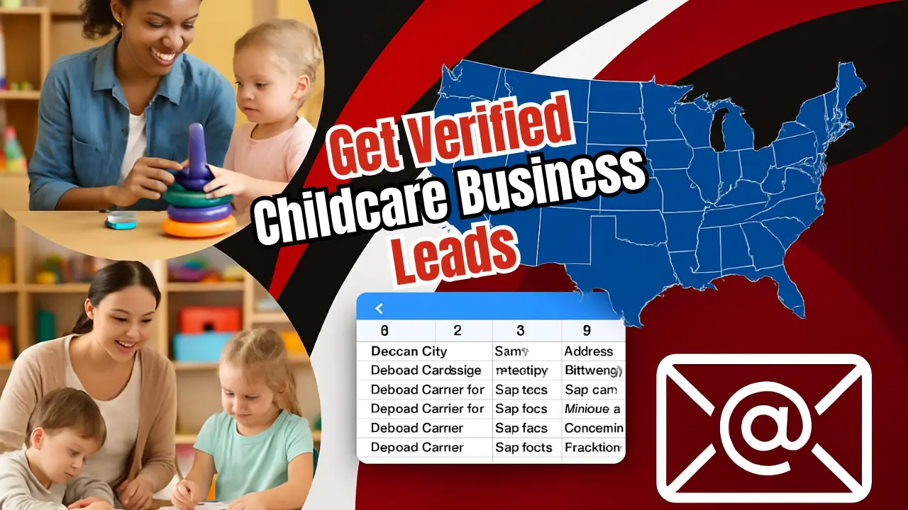 Verified childcare leads with updated contact information, perfect for quick business growth in daycare services.