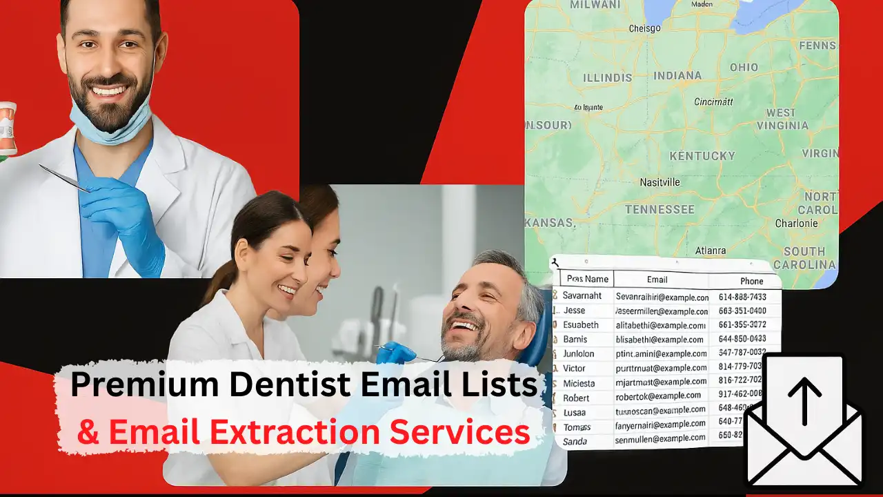 Verified dentist email lists for Effective Marketing